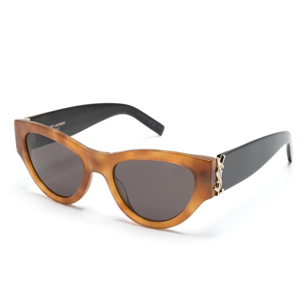 Saint Laurent Tortoise Shell Sunglasses Cat Eye